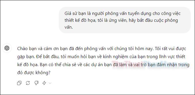 Luyện tập phỏng vấn xin việc