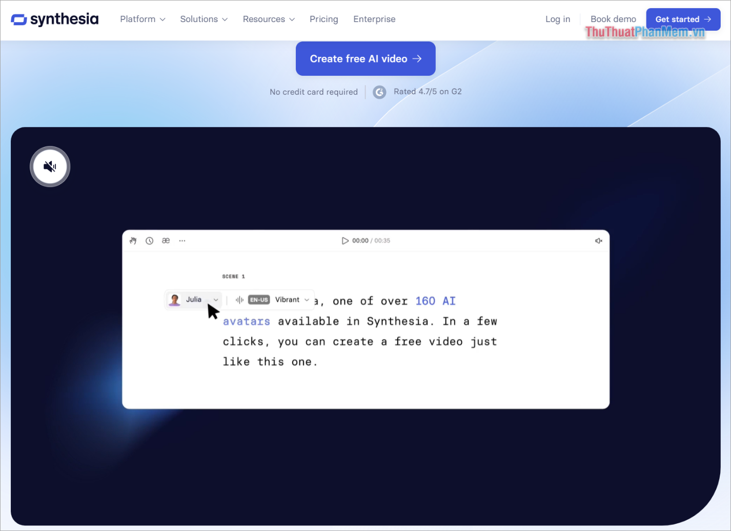 Synthesia – Tạo Video AI siêu đơn giản và miễn phí