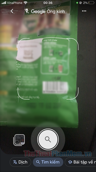 Đưa mã QR trước điện thoại để camera tiến hành nhận diện mã cần quét