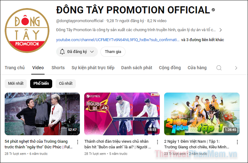 ĐÔNG TÂY PROMOTION OFFICIAL - 9.28M