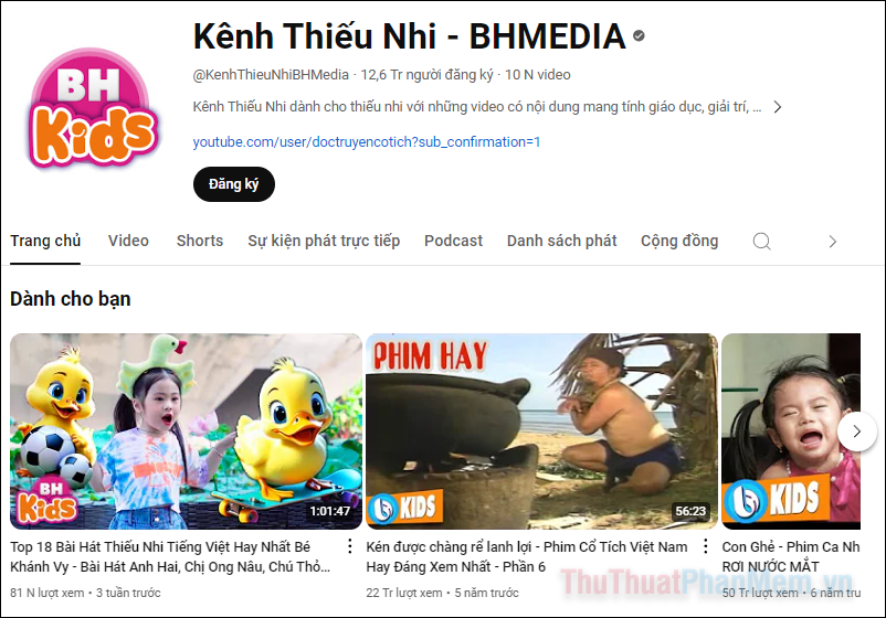 Kênh Thiếu Nhi - BHMEDIA - 12.6M