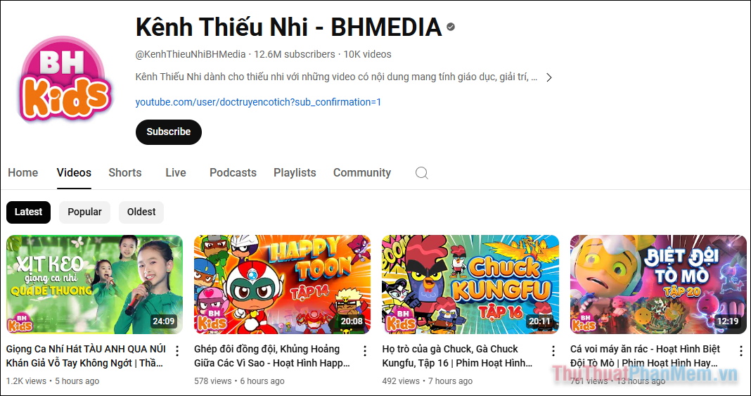 Kênh Thiếu Nhi – BHMEDIA