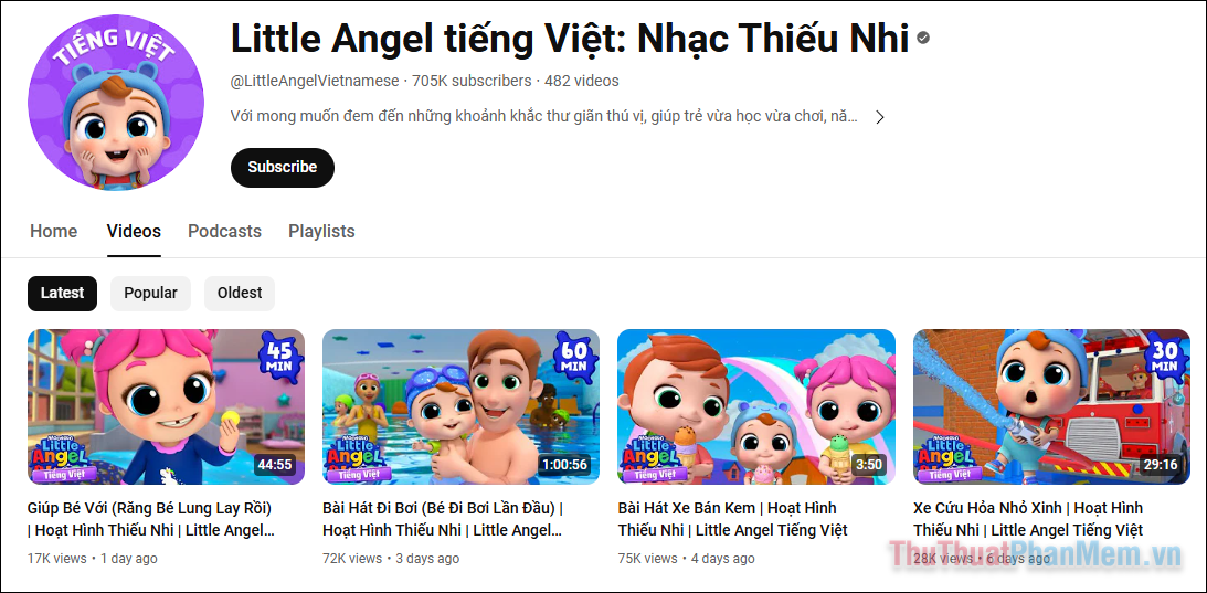 Little Angel tiếng Việt Nhạc Thiếu Nhi