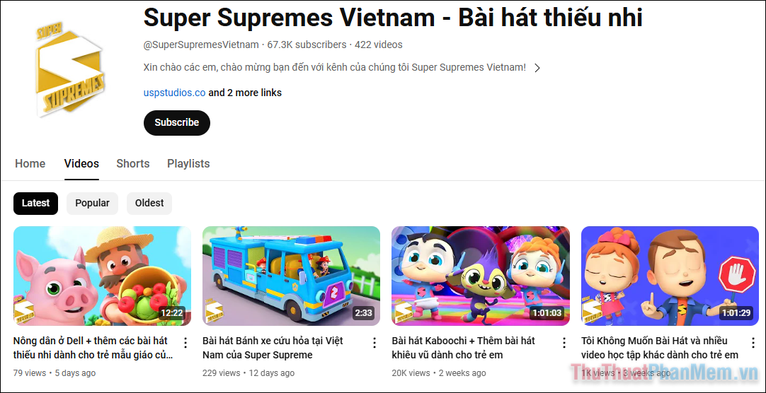 Super Supremes Vietnam - Bài hát thiếu nhi