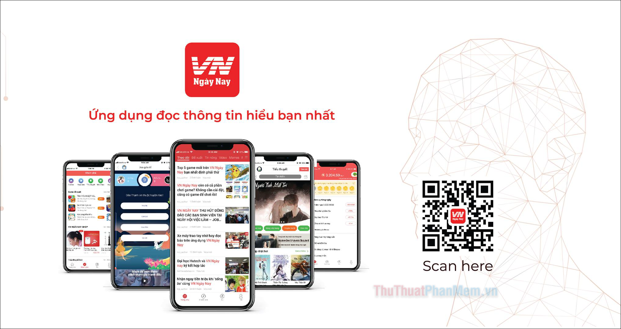 App đọc báo kiếm tiền VN Ngày Nay