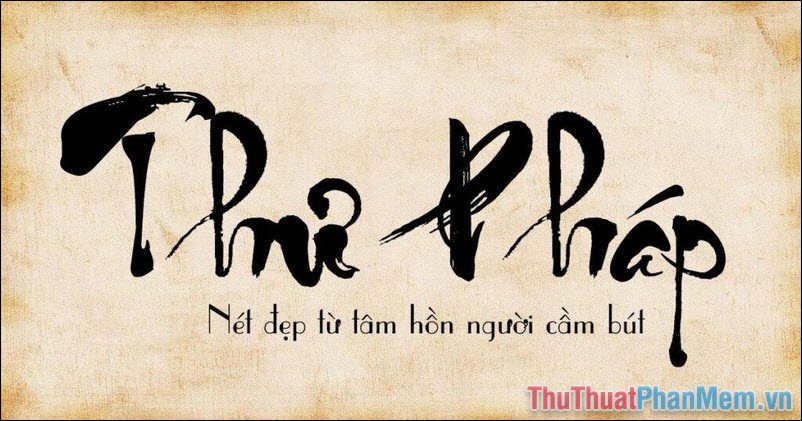 Font bảng chữ cái thư pháp đẹp