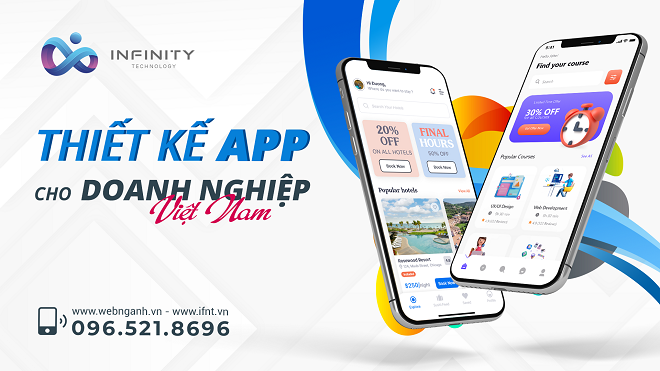 Infinity - Dịch vụ thiết kế App Mobile theo yêu cầu uy tín tại Hà Nội