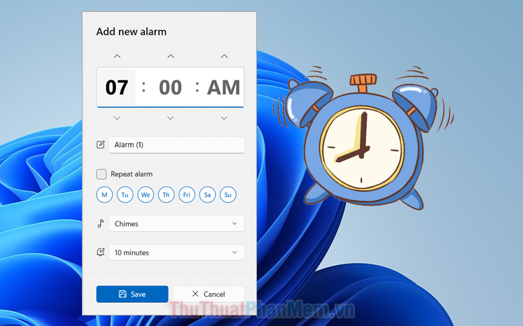 Cách đặt báo thức trên máy tính Windows