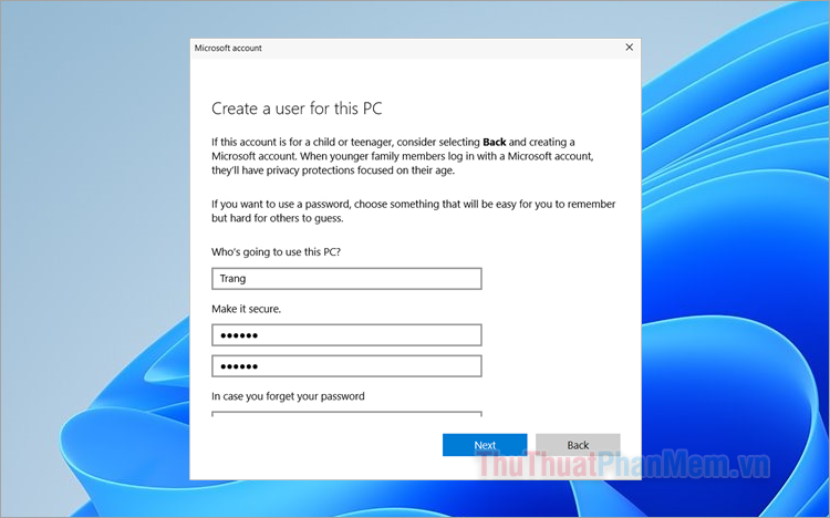 Cách tạo User trong Windows 11
