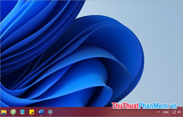 Đã thực hiện xong cách đổi màu thanh Taskbar trên Windows 11
