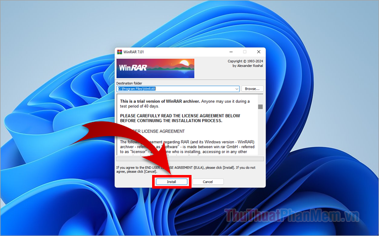 Cách cài Winrar cho Windows 11