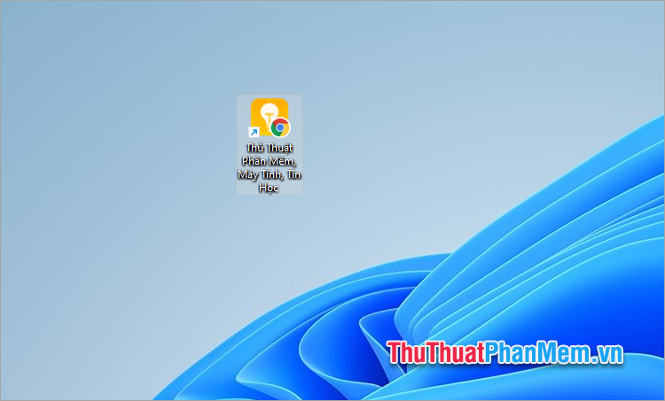 Như vậy bạn đã tạo lối tắt trang web trên màn hình desktop
