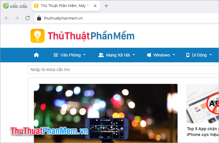 Truy cập trang web mà bạn muốn đưa ra màn hình máy tính Windows 11