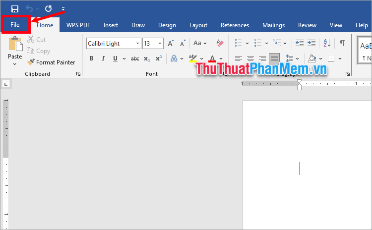 Chọn File