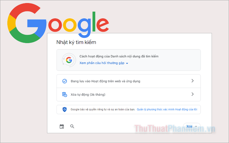 Cách xem lịch sử tìm kiếm trên Google