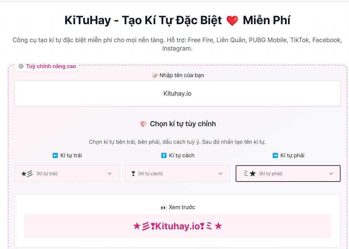Công cụ tạo ký tự đặc biệt AI trợ thủ đắc lực của bạn