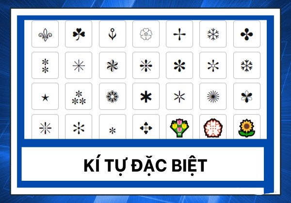 Ký tự đặc biệt là gì