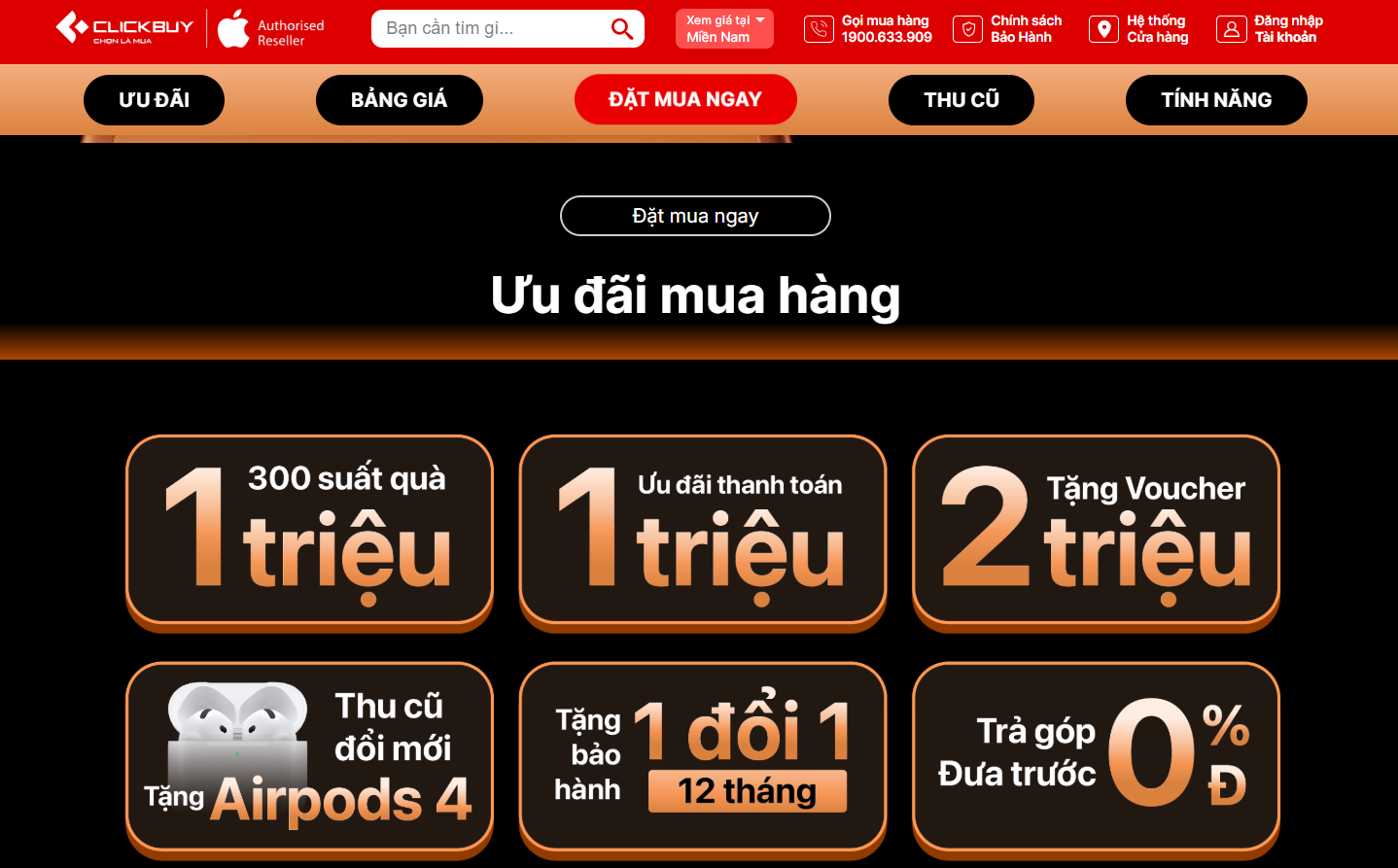 Những ưu đãi “Khủng” chỉ có tại CLICKBUY Những ưu đãi “Khủng” chỉ có tại CLICKBUY