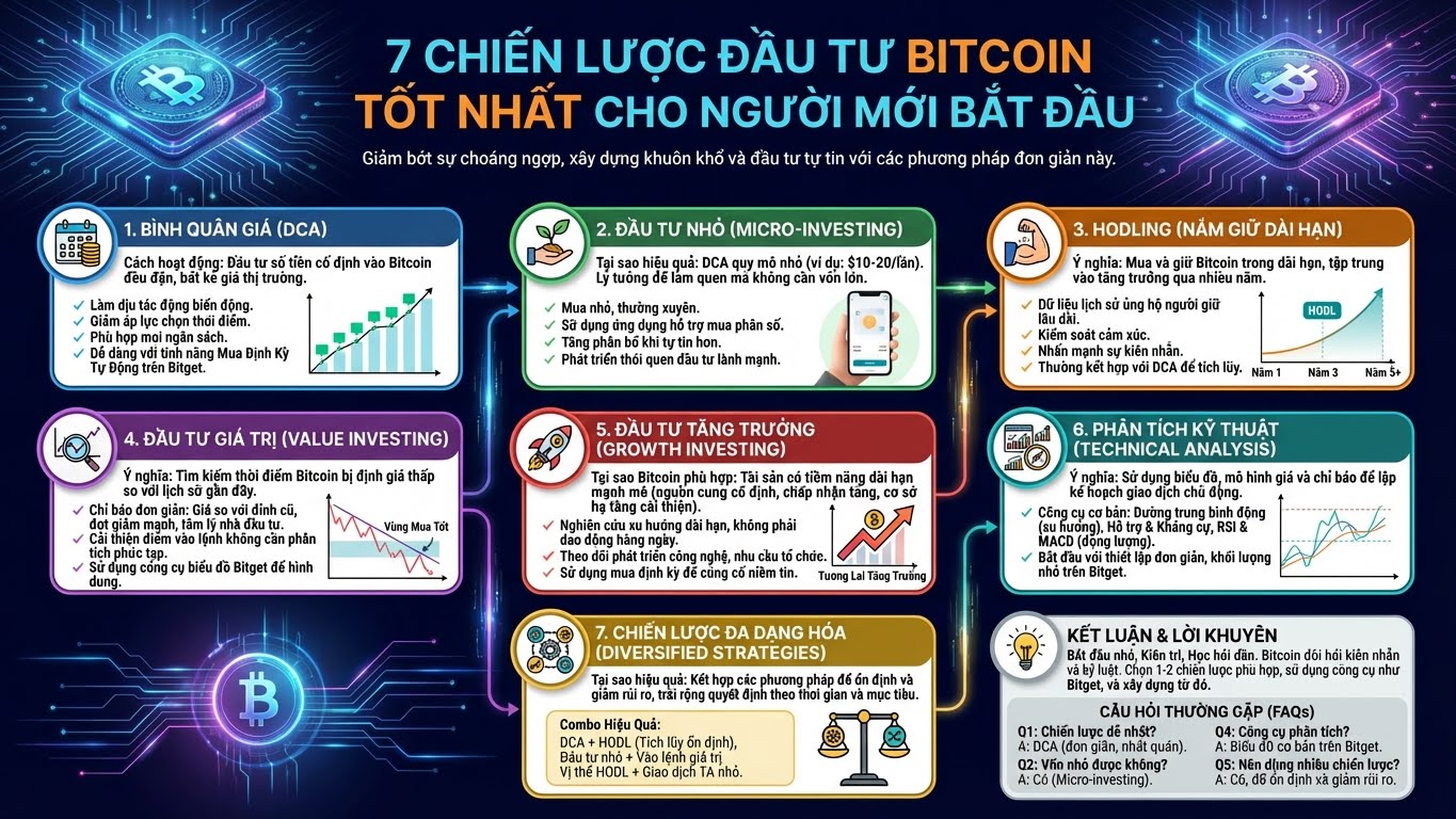 7 Chiến Lược Đầu Tư Bitcoin Tốt Nhất Cho Người Mới Bắt Đầu