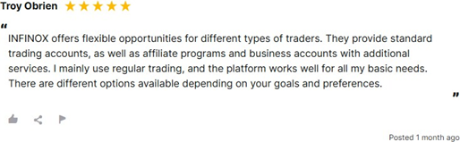 Bài đánh giá về sàn giao dịch INFINOX