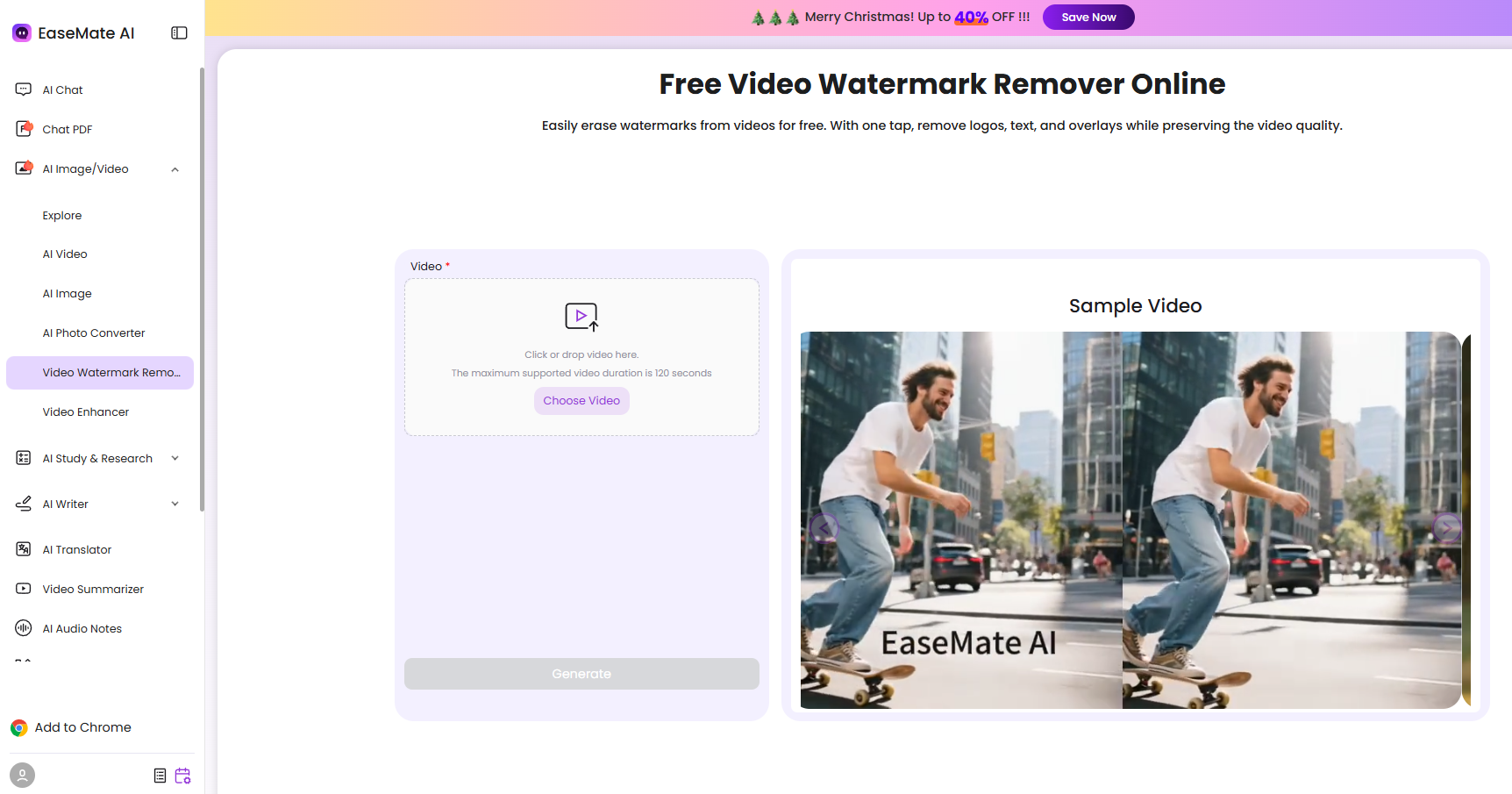 EaseMate AI - Xóa Watermark Video Trực Tuyến Miễn Phí