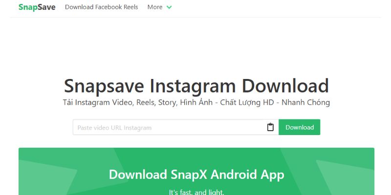 Chọn Savefrom và Snapsave Chọn Savefrom và Snapsave