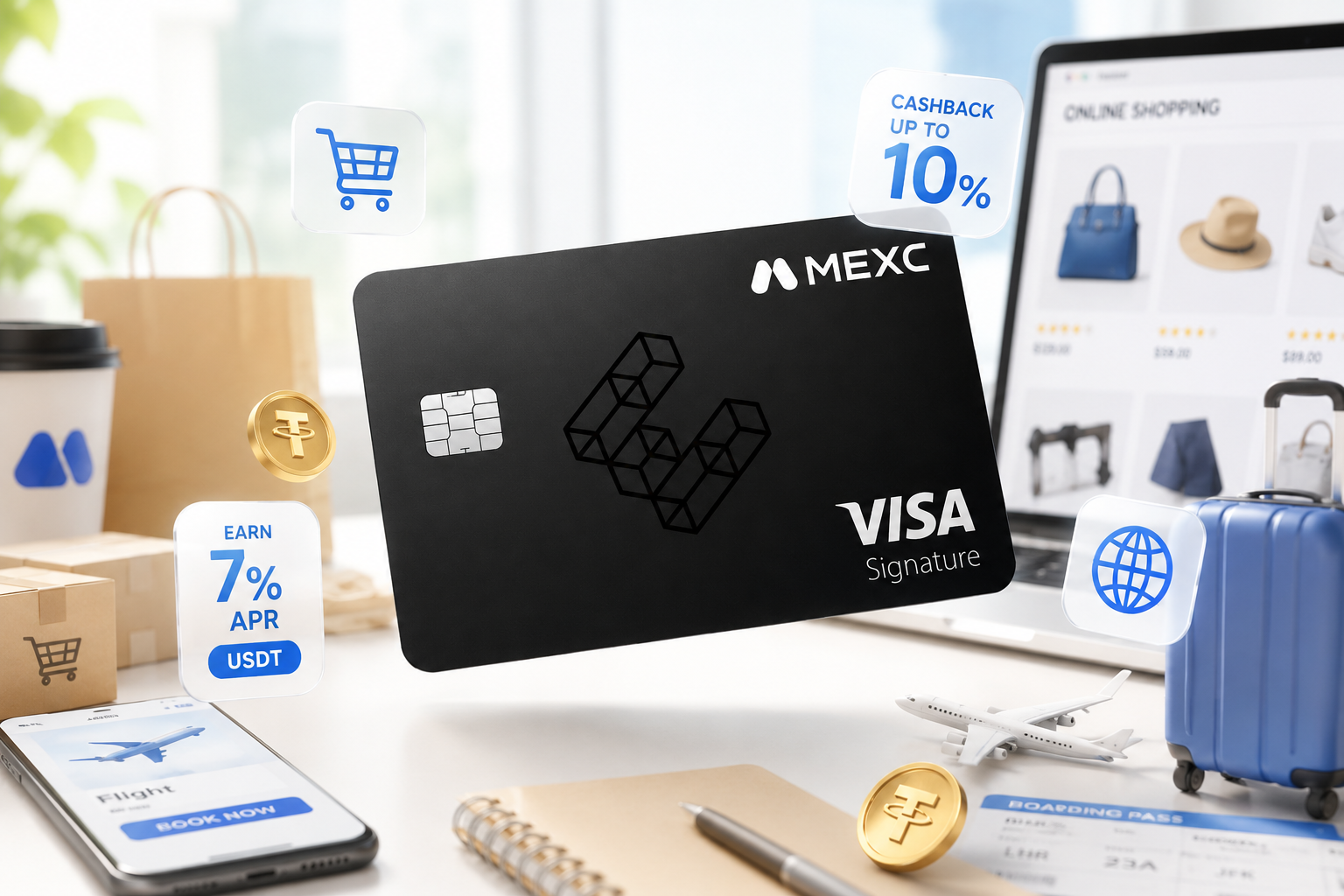 Mua sắm online (Shopee, TikTok), nhận hoàn tiền mỗi ngày: Trải nghiệm thực tế cùng thẻ Visa MEXC